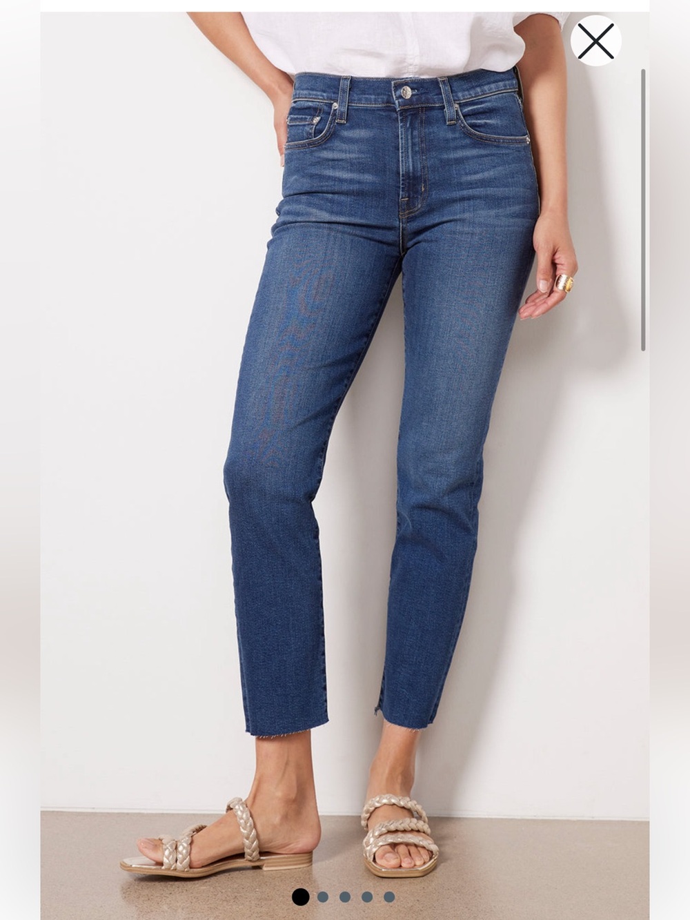 Edwin Bree Straight Leg Jeans — Blue